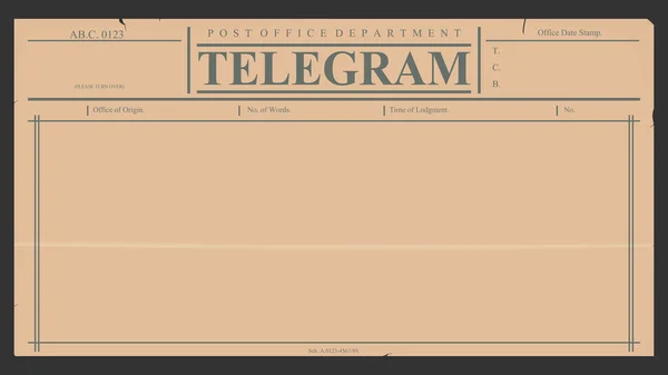 Télégramme — Image vectorielle