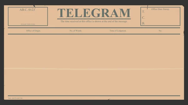 Télégramme — Image vectorielle