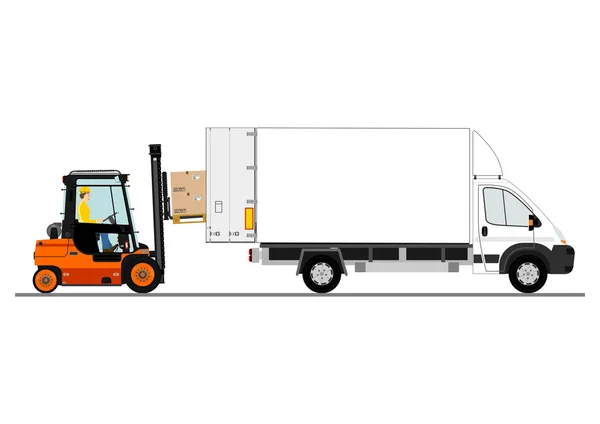 Forklift kamyon — Stok Vektör