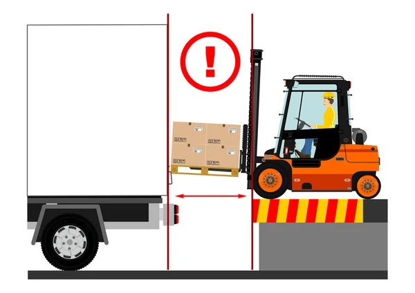 Forklift truck — Stock Vector