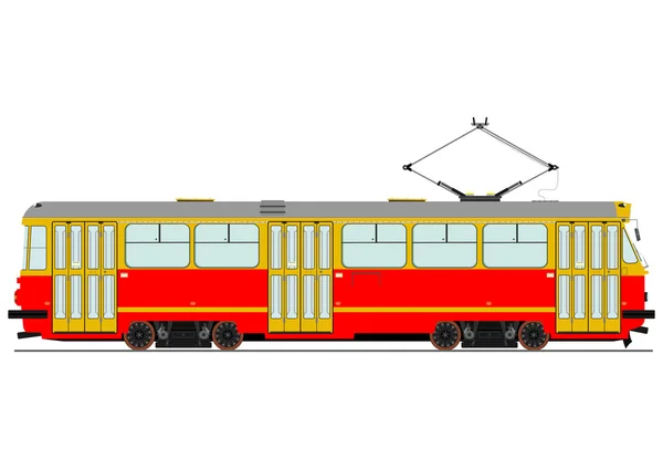 Tram — Vettoriale Stock
