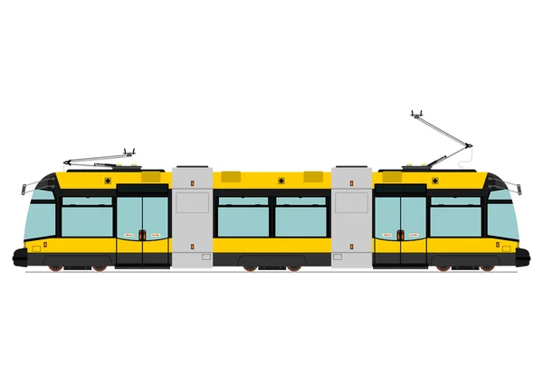 Современный трамвай — стоковый вектор