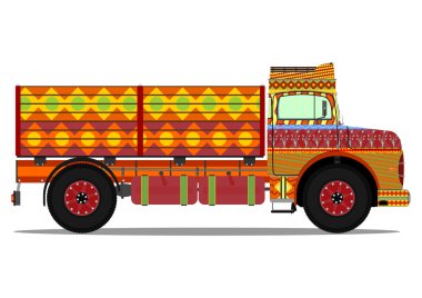 Download Indian Truck Art Free Vector Eps Cdr Ai Svg Vector Illustration Graphic Art