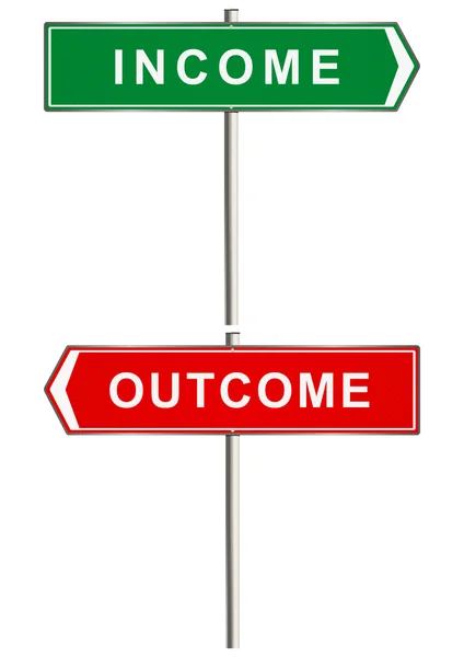 Income and outcome. — Stock Photo, Image