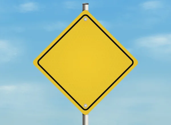 Boş yol işareti — Stok fotoğraf