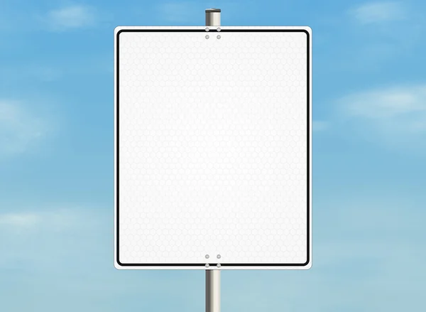 Lege verkeersbord — Stockfoto