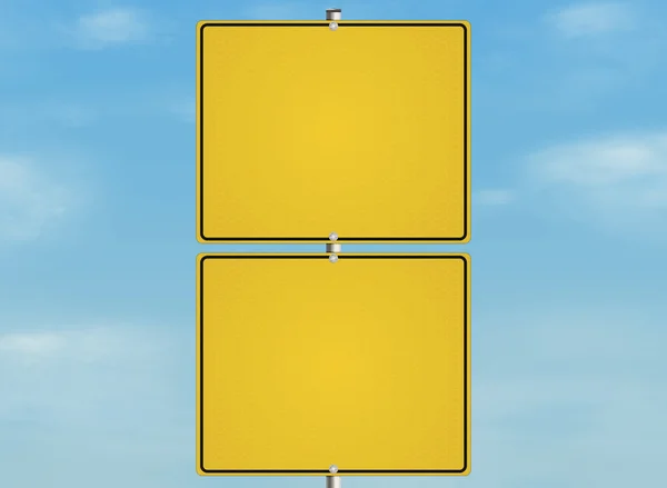空の道路標識 — ストック写真