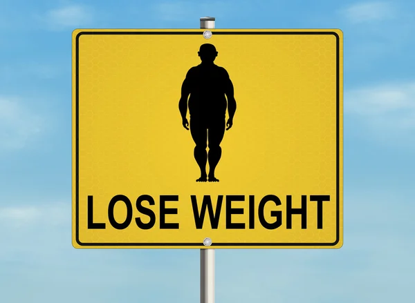 Obesity road sign — Stock Photo, Image
