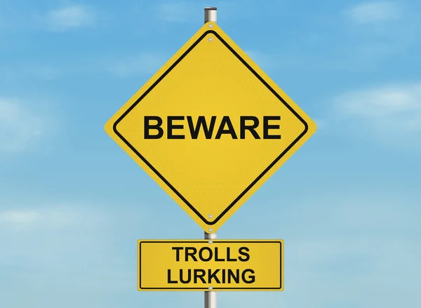 Internet-Troll — Stockfoto