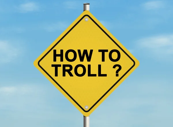 Internet-Troll — Stockfoto