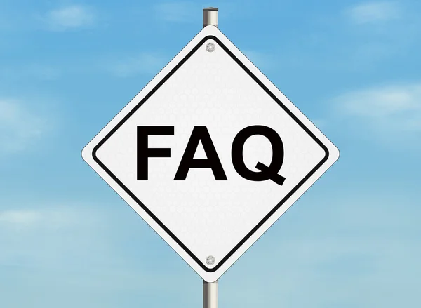 FAQ teken — Stockfoto