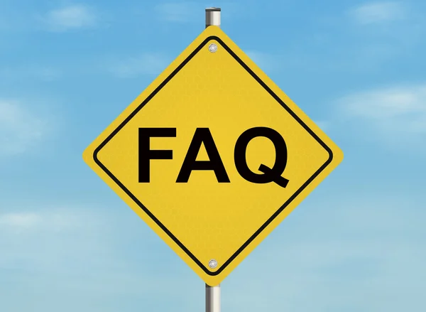 FAQ teken — Stockfoto