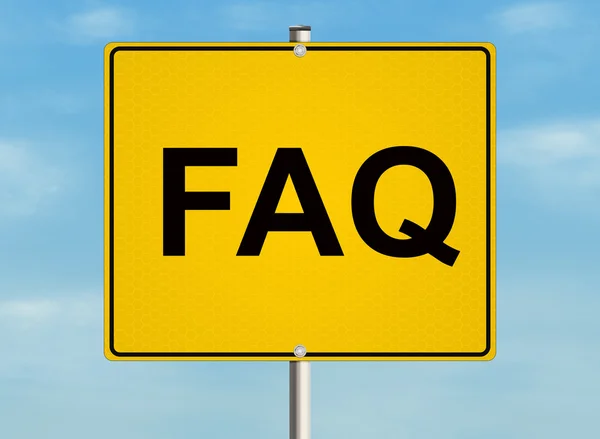 FAQ teken — Stockfoto