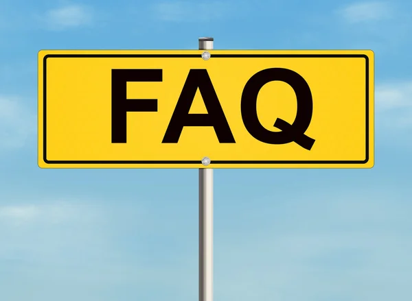 FAQ teken — Stockfoto