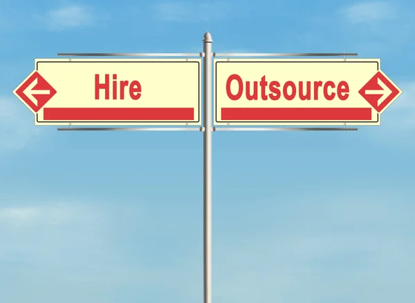 Outsourcing. — Stockfoto