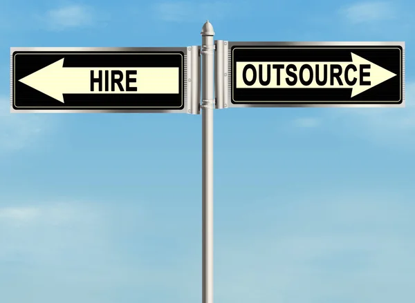 Outsourcing. — Stockfoto