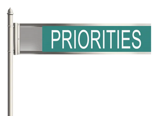 Prioriteringar — Stockfoto