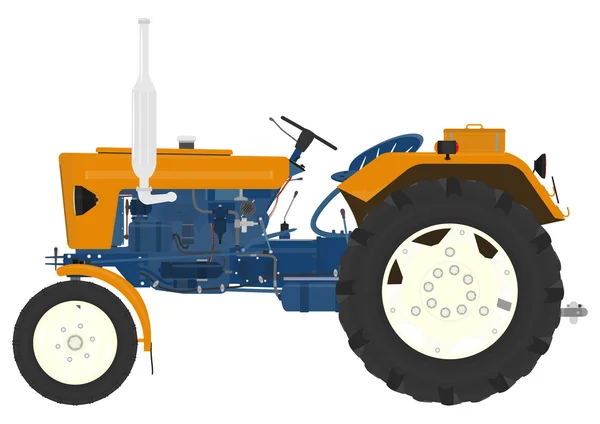 Cartoon Oldtimer Traktor — Stockvektor