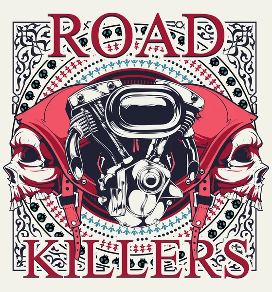 Road killer — Stok Vektör