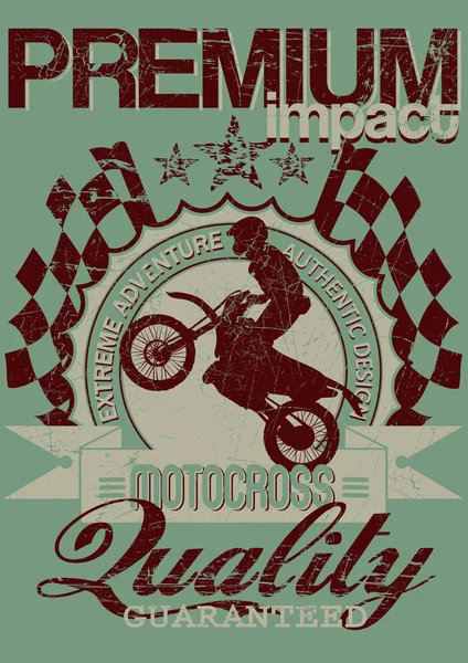 Motocross przygoda — Wektor stockowy