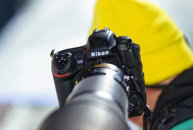 Nikon D5 sample camera at FIS SKI WORLD CUP clipart