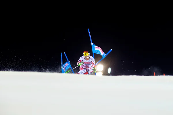 Marcel Hirscher (Aus) på Fis Ski World Cup — Stockfoto