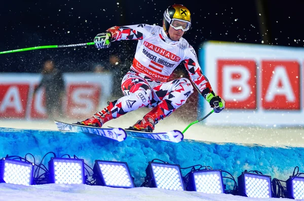 Marcel Hirscher (AUS) na FIS SKI WORLD CUP — Fotografia de Stock