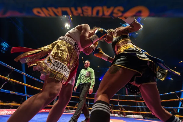 WBC Title boxing match entre Mikaela Lauren (SWE) e Ivana Ha — Fotografia de Stock
