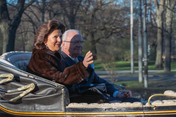 Viering van Carl Xvi Gustaf van Zweden op zijn 70ths verjaardag — Stockfoto