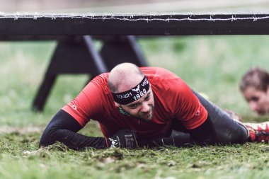 B ile Stockholm Stadion etrafında Zorlu Viking engel kursu