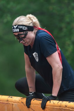 C ile Stockholm Stadion etrafında Zorlu Viking engel kursu