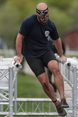L ile Stockholm Stadion etrafında Zorlu Viking engel kursu