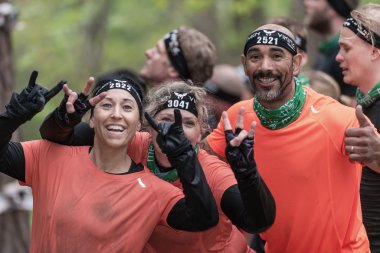 Zor Viking engel ders Stockholm Stadi etrafında net tırmanma