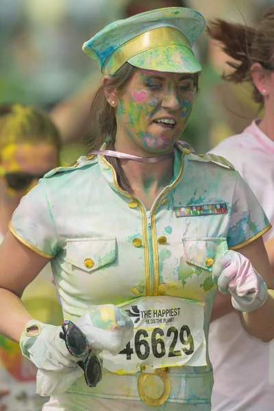 Kostüm renk çalıştırmak renk istasyonlarında arasında kadın runner