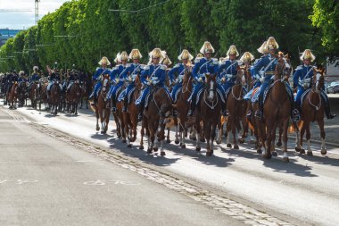 Kraliyet törenleri bağlı muhafız ve müzik Kolordu ile