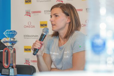 Salon Atletizm Diamond League Stockholm Susann ile basın toplantısı