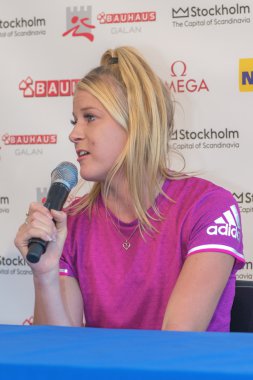 Salon Atletizm Diamond League Stockholm Brooke Stratton ile basın toplantısı