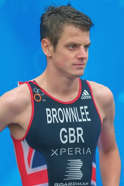 Angelica Olmo (ITA) antes del inicio del evento Women ITU Triathlon en Estocolmo — Foto de Stock