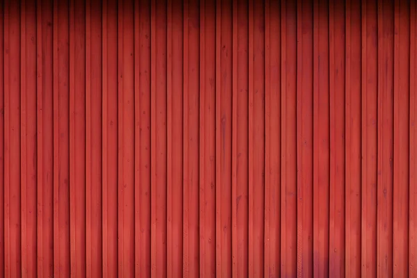 Planches peintes en rouge à l'extérieur d'une grange — Photo