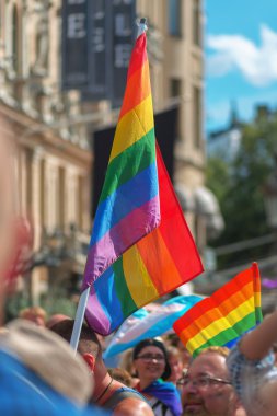 Gurur geçit Stockholm ve Stureplan gidiş töreni