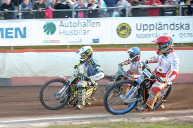 Rospiggarna ve Le arasındaki ilk eğriiçine Speedway raciner