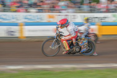 Rospiggarna ve Lejonen arasında Speedway yarış çekimde bulanıklık