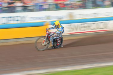 Rospiggarna ve Lejonen arasında Speedway yarış çekimde bulanıklık