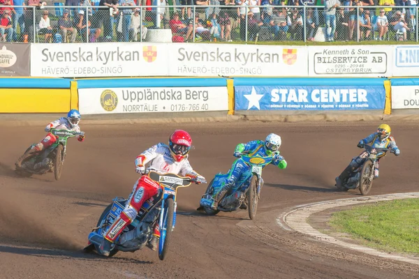 Спідвей гонки між Rospiggarna і Lejonen на Гц Bygg Arena — стокове фото