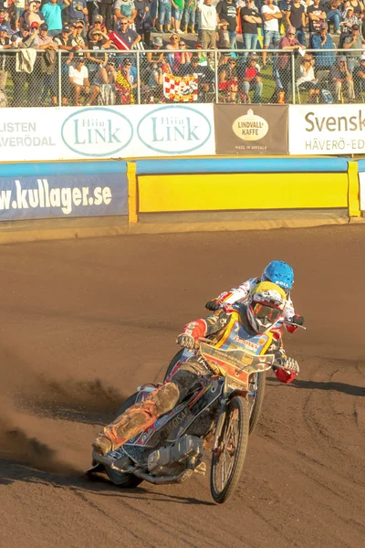 Rospiggarna ve Lejonen arasında bir speedway yarış closeup