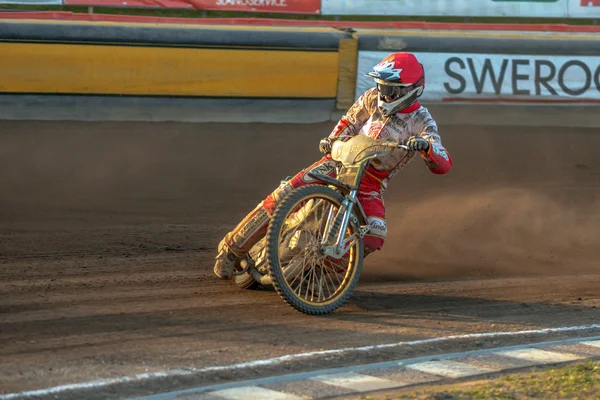 Speedway wyścigów między Rospiggarna i Lejonen Hz Bygg Arena — Zdjęcie stockowe