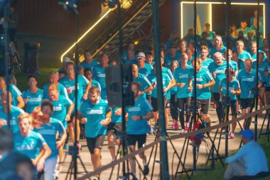 Stockholm'de Gece yarısı koşmak koşucular Grubu (Midnattsloppe