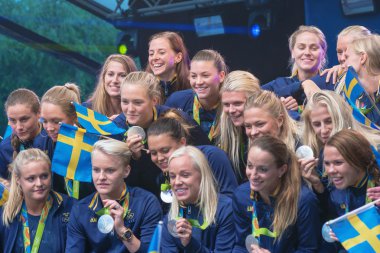 Rio Olimpiyat madalyası kazananlar içinde Kungstradgarden kutladı