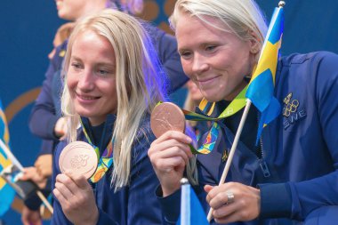 Rio Olimpiyat madalyası kazananlar içinde Kungstradgarden kutladı