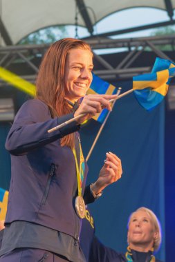 Rio Olimpiyat madalyası kazananlar içinde Kungstradgarden kutladı